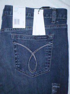 CALVIN KLEIN JEANS BLUE DENIM DOUBLE STONE WASH JEANS  SIZE 14P PETITE