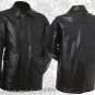 Vtg NWT Patchwork Suede Leather Coat With Hood sz M Medium 3/4 Length Hippie
