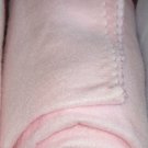 NEW CUTE BABY GIRL PINK PRAM MOSES FLEECE BLANKET WITH HEARTS 100 X 75 CM