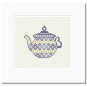 Cross Stitch Pattern of Blue Teapot - xspdlpp57eC