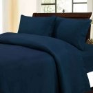 1000TC 100%Egyptian Cotton 4PCS SHEET SET NAVY BLUE SOLID TWIN XL SIZE