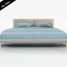 1000TC 100%Egyptian Cotton 4PCS SHEET SET LIGHT BLUE STRIPE TWIN XL SIZE