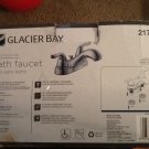 Glacier Bay Constructor 4 in. 2-Handle Low-Arc Bathroom Faucet in Chrome 217251