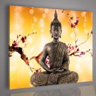 Framed &Stretched and Painted Modern Buddha Oil Painting on Canvas