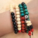 Buddha Bracelets Sandalwood 108PCS Buddha Bead Buddhist Lucky Stretchy Strand Bracelet Jewelry