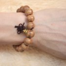Buddha Bracelets Sandalwood 16 Buddha Bead Buddhist Lucky Stretchy Strand Bracelet