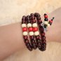 Vintage multi-layer Buddha beads bracelets elastic rope bracelet
