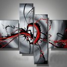 Framed!! Beautiful Abstract Oil Painting on Canvas for Home Decor