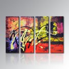 hand-painted Canvas Acrylic Abstract Oil Painting Home Decoration Modern Art Wall Picture Framed