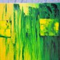 Stretched Handmade High Quality Color Abstract Landscape Wall Decor Oil Painting 2 Piece Wall Art