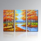 Stretched Handpainted Frame Landscape Oil Painting on Canvas Painting Pictures