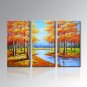 Stretched Handpainted Frame Landscape Oil Painting on Canvas Painting Pictures