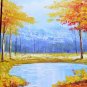 Stretched Handpainted Frame Landscape Oil Painting on Canvas Painting Pictures