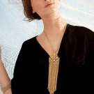 Fashion Mens Women Yellow Golden Pray Beads Cross Pendant Necklace Chain