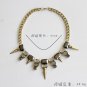 Hot Selling Fashion Mixed Style Chain Crystal Black Bib Big Statement Necklace