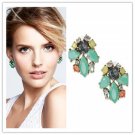 New Fashion Classical Hot Beautiful Green Rhinestone earrings Yellow Green Stone
