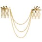 Fashion Girls Gold Chain Jewelry Headband Head Red Hair band Beauty Sexy Hairpin