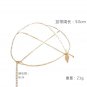 Lady Gold Chain Flower Dangle Drop Crown Head Hair Cuff Headband Accessories