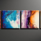 Framed!! 100% Hand Painted Modern Abstract Oil Painting on Canvas Wall art for Home Decor