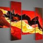 No Frame! Hot Sexy Red Modern Abstract Art Whole Naked Girl Nude Women Oil Painting On Canvas