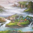 huge modern Trees mountain hd prints canvas art landscape unstretched No Frame