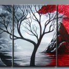 No frame!hand-painted The Money rich tree sun High Q. Home Decoration Modern Landscape Oil Painting