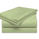 1000 TC Egyptian CottonSheet Set 4PCs SAGE Solid FULL SIZE