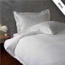 1000TC Egyptian Cotton Duvet Cover & Pillow Shams 3PCs Set Cal-King Size White Solid