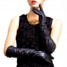 Womens Sexy Long Elbow Length Leather Gloves