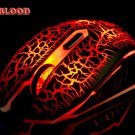 Pro Blood Frost Gaming Mouse 6 Buttons 2800DPI Mice