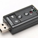 Virtual 7.1 ch Surround Sound Card Adapter USB 2.0