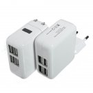Universal USB Travel Plug AC Power Charger Home Wall Adapter Galaxy S4 S3 iPhone iPad