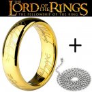 Lot 2 Lord of the Rings 18K Gold Overlay His and Hers Couple Rings Jewellery