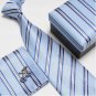 Silk Ties Necktie Gift Set + Cufflinks + Handkerchief + Gift Box