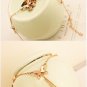 Rose Gold Titanium Steel Butterfly Anklet Tassel Pendant Foot Bracelet Feet Jewelry