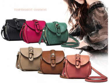 Women's Dual Zipper Purse Shoulder Messenger Coin Bag