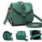 Women's Dual Zipper Purse Shoulder Messenger Coin Bag