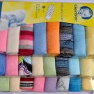 8pcs/set Baby Soft Bath Towel Washcloth Wipe handkerchief Knit Terry Kerchief 9"x9