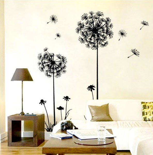 Dandelion Flower Wall Vinyl Decal Removable Sticker Art Decor 