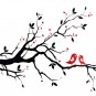 Love Birds Tree Decal Wall Art Removable Sticker Decor