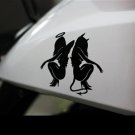 Motorcycle Bike Decal Car Sticker Sexy Angel Devil Ladies Snowboard Sticky