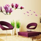 Magnolia PVC Wall Decals Removable Art  Stickers Wall Mural Home Business Room Decor