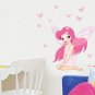 Fairy Vinyl Decal Childrens Girls Decor Pink Wall Sticker Poster