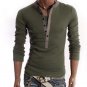 Mens Autumn Long Sleeve V T Shirt