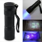 Blacklight UV Flashlight Counterfeit Money Currency Detector