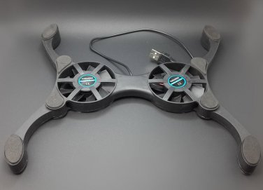 Laptop Cooling Fan Base Mount Dual Fans Heat Sink
