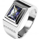 Mens 4.ct Alexandrite Sapphire Ring Genuine 925 Solid Sterling Silver