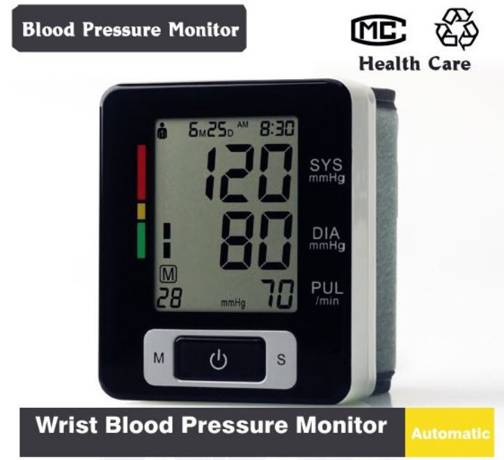 Digital Blood Pressure Monitor Sphygmomanometer Heart Rate Meter