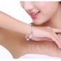 10pc Lot 18K Rose Gold Plated Austrian Crystal Bracelet Mesh Jewellery Chain