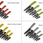 4pc Ceramic Knife Set Kitchen Knives Zirconia Black Blades with Sheath